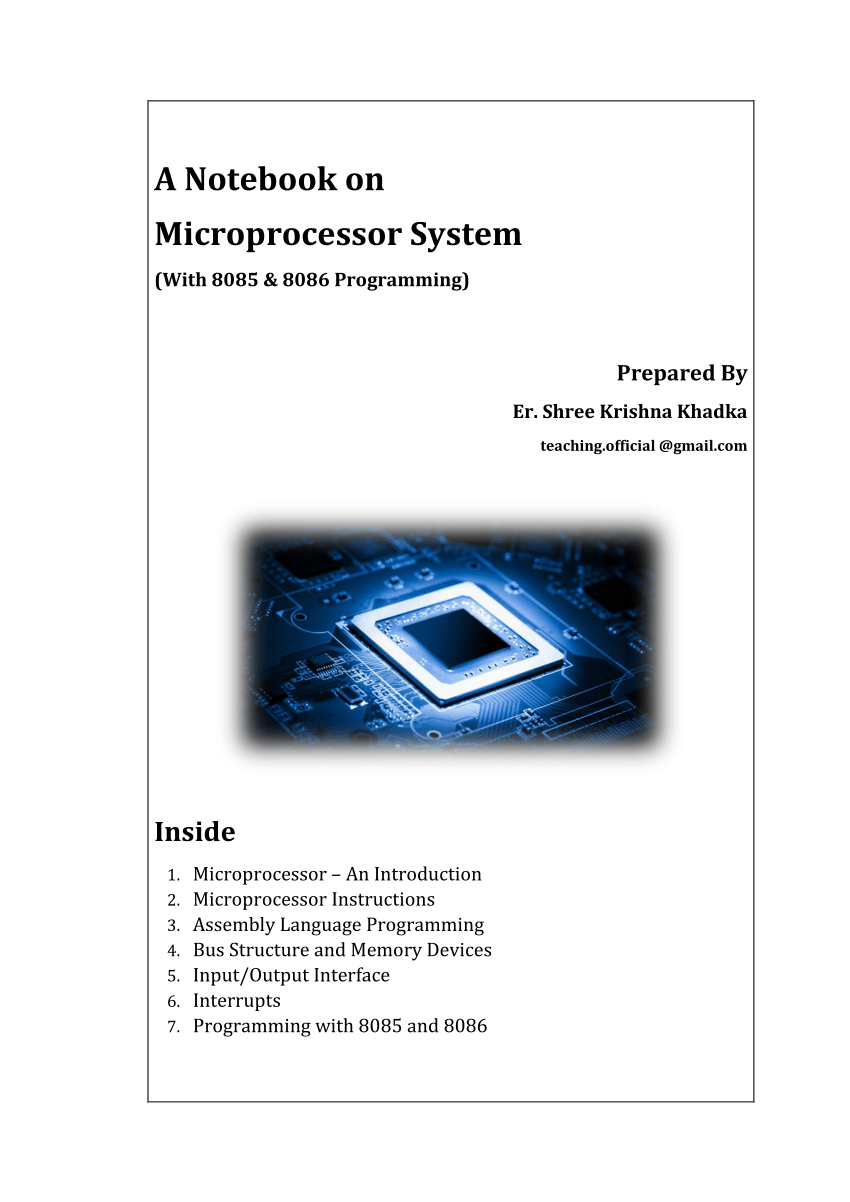 B Ram Microprocessor 8085 Pdf